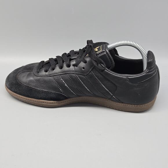 Adidas Originals Samba Mens Size 7 Black Gum 2008 Leather Sneakers Unique Stitch - Picture 8 of 11